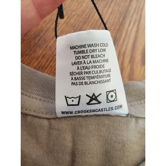 Crooks & Castles Mens 2XL Death Row Records Core Graphic Tee T-Shirt Tan NWT - Picture 4 of 9